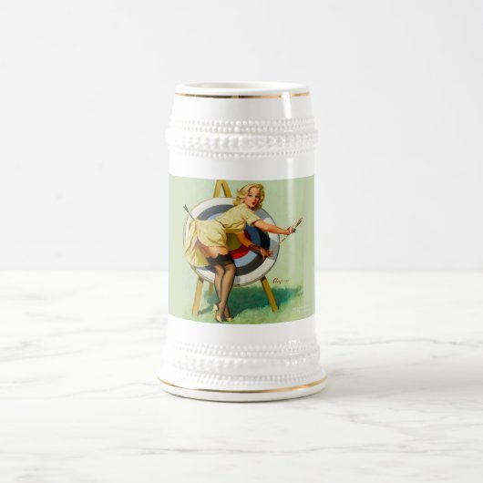 ヴィンテージブルセイビールスタイン ビールジョッキ (中央)