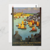 ヴィンテージブルターニュ,フランス – ポストカード (正面/裏面)