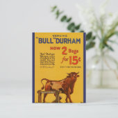 ヴィンテージブルダーラムタバコ広告 ポストカード (スタンド正面)