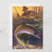 ヴィンテージブルックマス漁師リタイアメントパーティー 招待状 (正面)