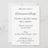 ヴィンテージブルックマス漁師リタイアメントパーティー 招待状 (裏面)