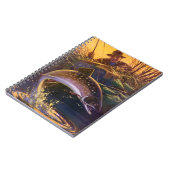 ヴィンテージブルックマス魚フィッシャーマンスポーツ魚釣り ノートブック (左側)