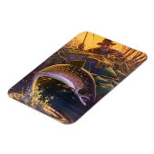 ヴィンテージブルックマス魚フィッシャーマンスポーツ魚釣り マグネット (左側)