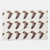 ヴィンテージブルックマス魚,スポーツ魚釣り漁師 キッチンタオル (横)