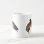 ヴィンテージブルックマス魚,スポーツ魚釣り漁師 コーヒーマグカップ (中央)