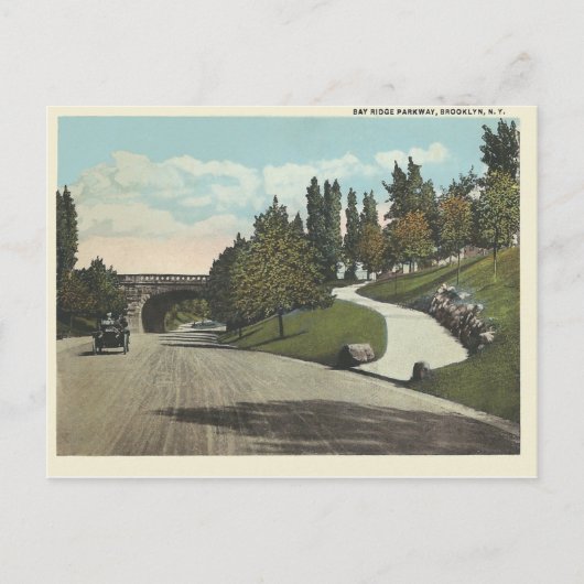ヴィンテージブルックリンニューヨーク ポストカード (正面)