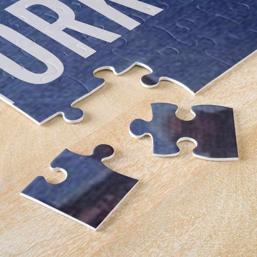 ヴィンテージブルックリンブリッジルゲストリニューヨークシティ ジグソーパズル (側面)