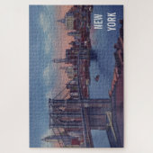 ヴィンテージブルックリンブリッジルゲストリニューヨークシティ ジグソーパズル (縦)