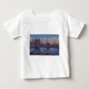 ヴィンテージブルックリンブリッジ ベビーTシャツ