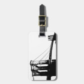 ヴィンテージブルックリンブリッジ ラゲッジタグ (正面縦)