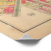 ヴィンテージブルックリンマップ | ジョージワシントンブロムリー ポスター (角)