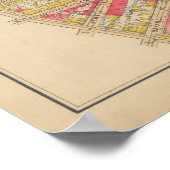 ヴィンテージブルックリンマップ | ジョージワシントンブロムリー ポスター (角)