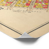 ヴィンテージブルックリンマップ | ジョージワシントンブロムリー ポスター (角)