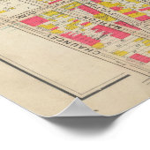 ヴィンテージブルックリンマップ | ジョージワシントンブロムリー ポスター (角)