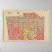 ヴィンテージブルックリンマップ | ジョージワシントンブロムリー ポスター (正面)