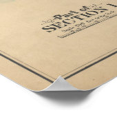 ヴィンテージブルックリンマップ | ジョージワシントンブロムリー ポスター (角)