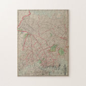 ヴィンテージブルックリンNYの地図（1895年） ジグソーパズル (縦)