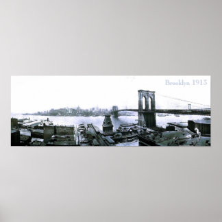 ヴィンテージブルックリンNYC 1913ポスター ポスター