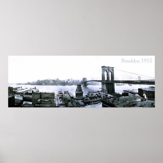 ヴィンテージブルックリンNYC 1913ポスター ポスター (正面)