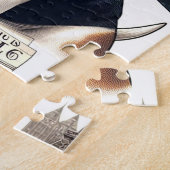 ヴィンテージブルテリアパターン ジグソーパズル (側面)