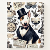 ヴィンテージブルテリアパターン ノートブック (裏面)