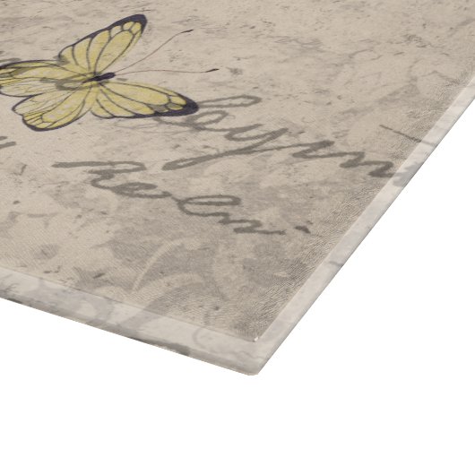 ヴィンテージブルドッグフローラ自転車エフェメラデクページ カッティングボード (角)