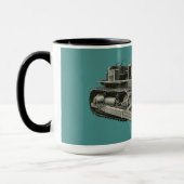 ヴィンテージブルドーザー操作技術者カスタム2 マグカップ (左)