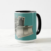 ヴィンテージブルドーザー操作技術者カスタム2 マグカップ (正面右)