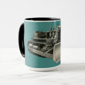 ヴィンテージブルドーザー操作技術者カスタム2 マグカップ (正面左)