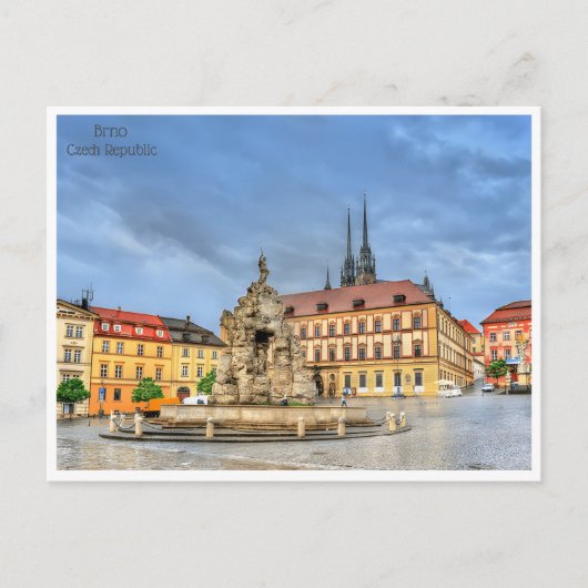 ヴィンテージブルノチェコ共和国レピュブリックテスク ポストカード (正面)