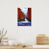 ヴィンテージブルノー野生と風光明媚なリバーアイダホ旅行 ポスター (キッチン)