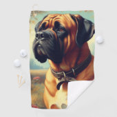 ヴィンテージブルマスティフ絵画ズ ゴルフタオル (インサイチュ)