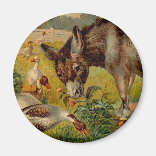 ヴィンテージブルロウィズゲーゼ マグネット (正面)