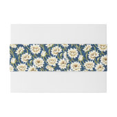 ヴィンテージブルーとクリームフローラソープバンド 招待状ベリーバンド (裏面例)