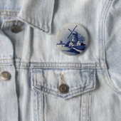 ヴィンテージブルーとホワイトデルフト 缶バッジ (インサイチュ)