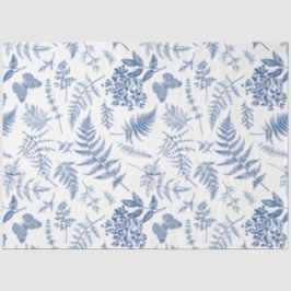 ヴィンテージブルーの中華感覚のデコページ 薄葉紙