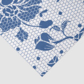 ヴィンテージブルーの中華感覚のデコページ 薄葉紙 (詳細)