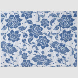 ヴィンテージブルーの中華感覚のデコページ 薄葉紙