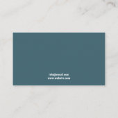 ヴィンテージブルーの笑顔の歯のアートワーク子供たち歯科医 予約カード (裏面)