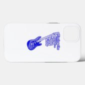 ヴィンテージブルーやる気を起こさせるギター Case-Mate iPhoneケース (裏面 (横))