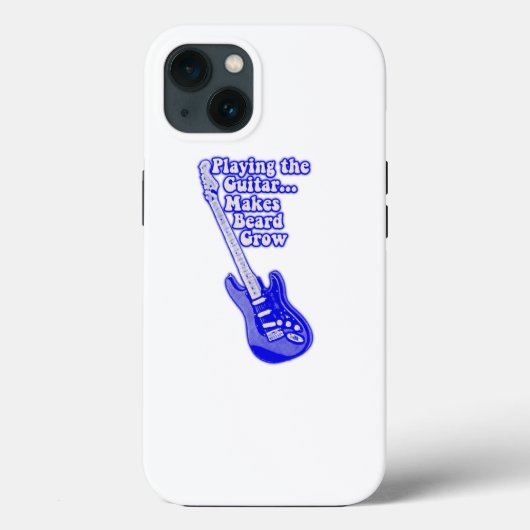 ヴィンテージブルーやる気を起こさせるギター Case-Mate iPhoneケース (裏面)