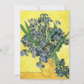 ヴィンテージブルーアイリス花卒業式パーティー 招待状 (裏面)