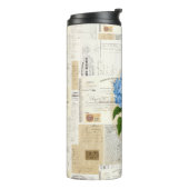 ヴィンテージブルーアジサイフランスのエフエメラサーマル タンブラー (回転左)