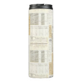 ヴィンテージブルーアジサイフランスのエフエメラサーマル タンブラー (裏面)