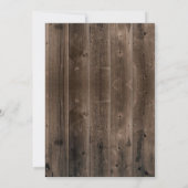 ヴィンテージブルーアジサイフローラレースバ結婚ンズ 招待状 (裏面)