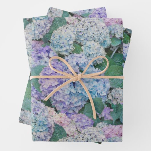 ヴィンテージブルーアジサイフローラ園 ラッピングペーパーシート (インサイチュ)