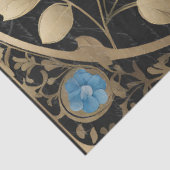 ヴィンテージブルーアジランゲアバードアールヌーボーエフェメラ 薄葉紙 (詳細)