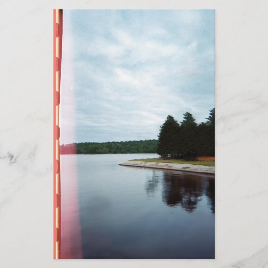 ヴィンテージブルーアワーレイク 便箋 (正面)