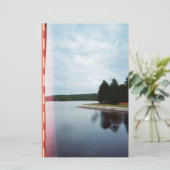 ヴィンテージブルーアワーレイク 便箋 (スタンド正面)