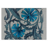 ヴィンテージブルーアンティークフラワーアーツ素朴 カッティングボード (正面)